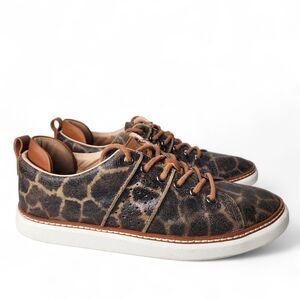 Harmony 783 Shoes Giraffe Print Leather Classic Walker Luxe Grounding Womens 7.5